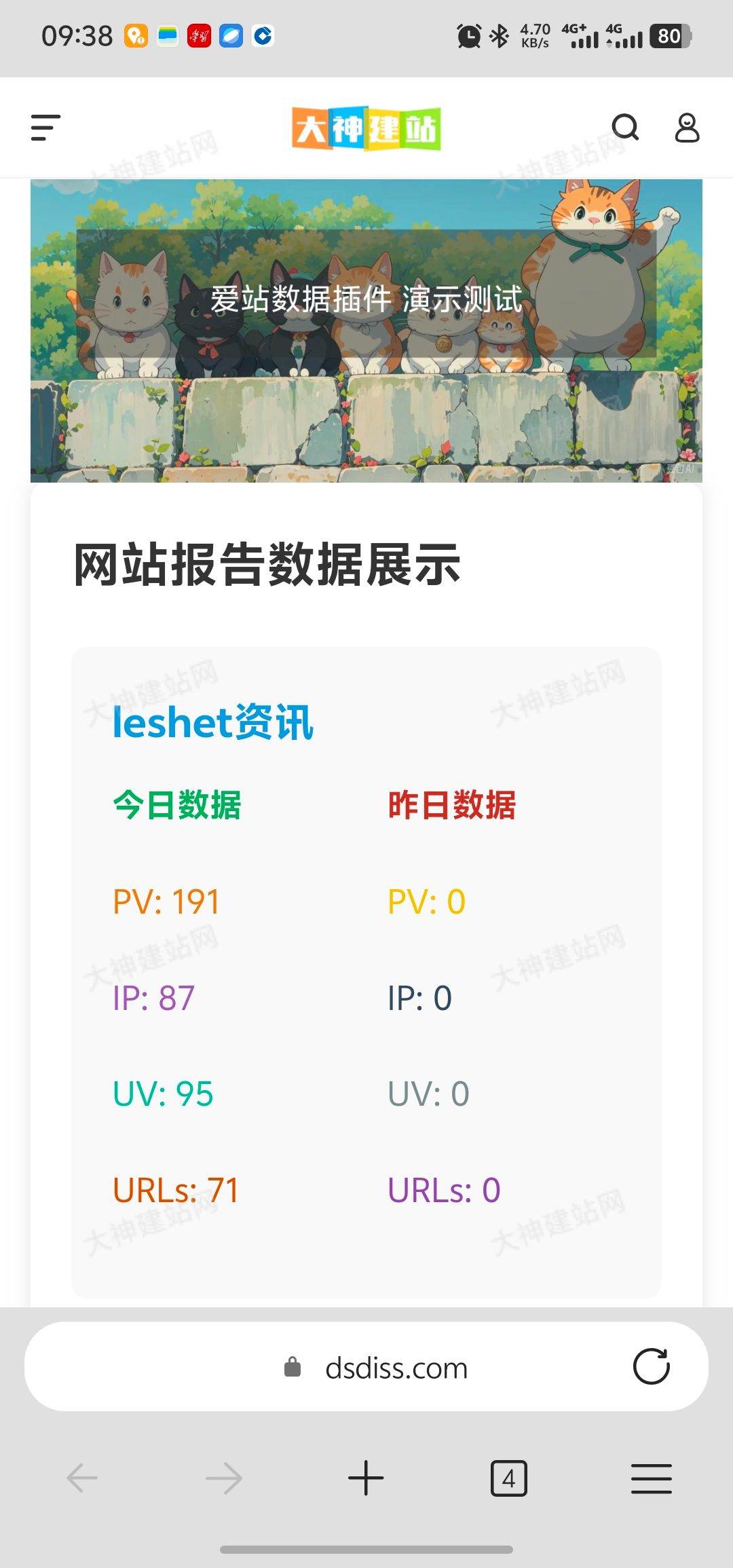 最好用的网站实时统计工具：爱站统计。没有之一！！！ 