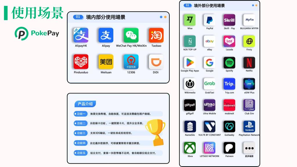 无需入金即可免费开的虚拟VISA卡-Pokepay 虚拟 visa