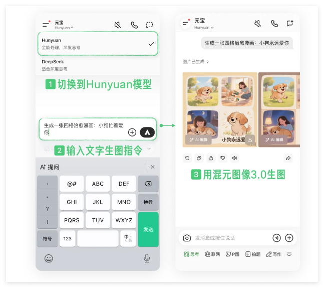 腾讯元宝生图升级:一句话生成多种创意内容 腾讯金元宝,腾讯元宝充值
