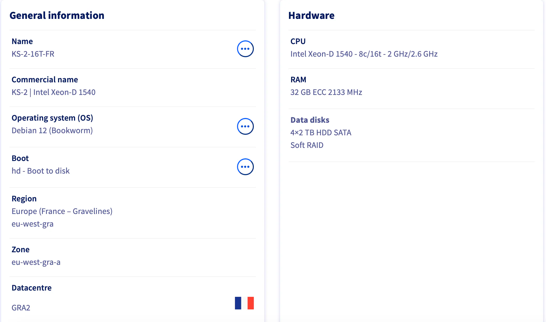 带免税号出OVH IE 法国机房KS-2 16THDD32G内存 网络硬盘中奖独服 法国免税集团,sec,10G,硬盘,顺序