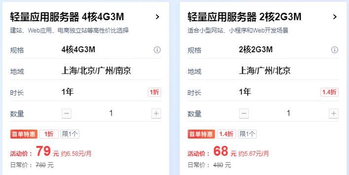 腾讯的主机今年双11性价比更高了，79元4H4G