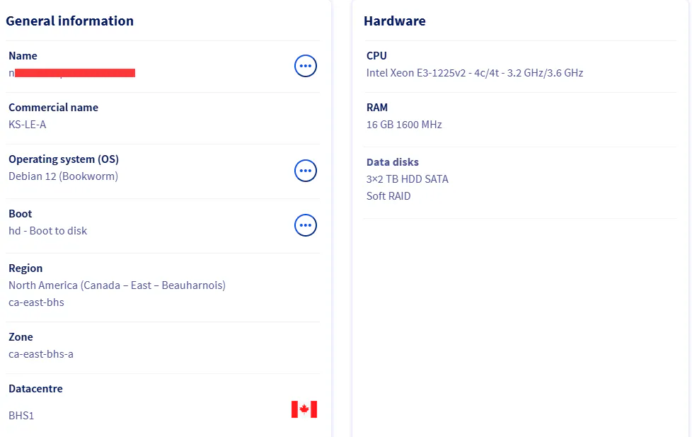 【已出】OVH IE区加拿大2025新款KS-LE-A 6THDD 32G v6G口三中奖独服 加拿大kdc,kr 加拿大,加拿大k by kersh