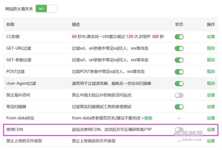 宝塔面板环境站点开启CDN后如何获取真实IP地址（多设置方法） 宝塔使用cdn