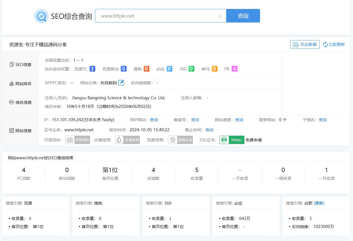 十年时间把一个网站SEO做成这吊样，我挺服我自己的 网站制作seo