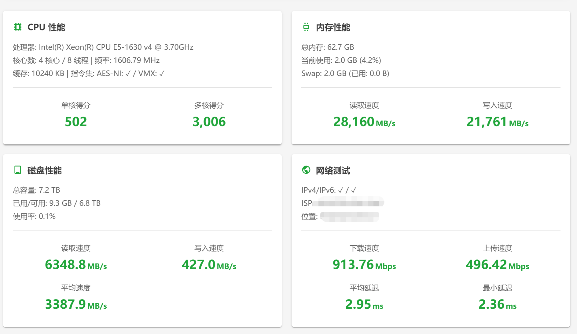 整了一台大盘鸡，不知道做什么网站了 tb,ddos,947207,硬盘,网站