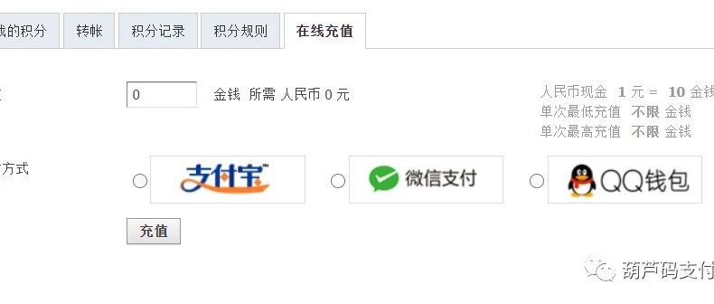 Discuz社区对接码支付